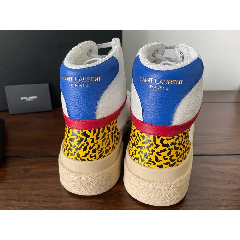 Saint Laurent 669430 Venice lace-up high top Sneaker Shoe, EU 42 - Picture 6 of 8